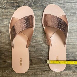 NEW Melissa Pink Flat Sandals / Slip ons
